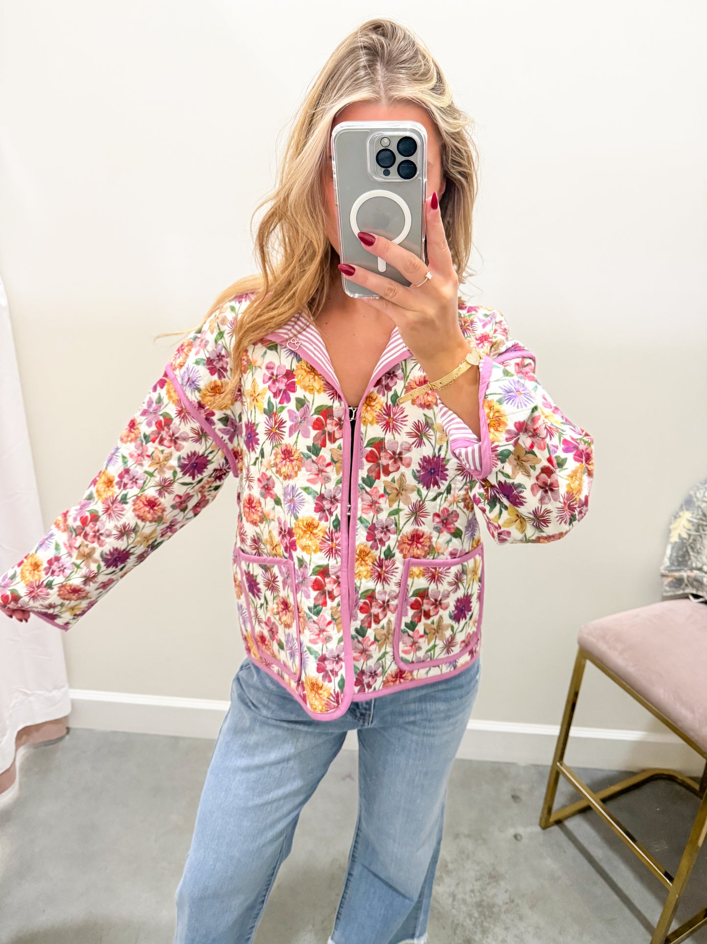 Floral Quilted Jacket