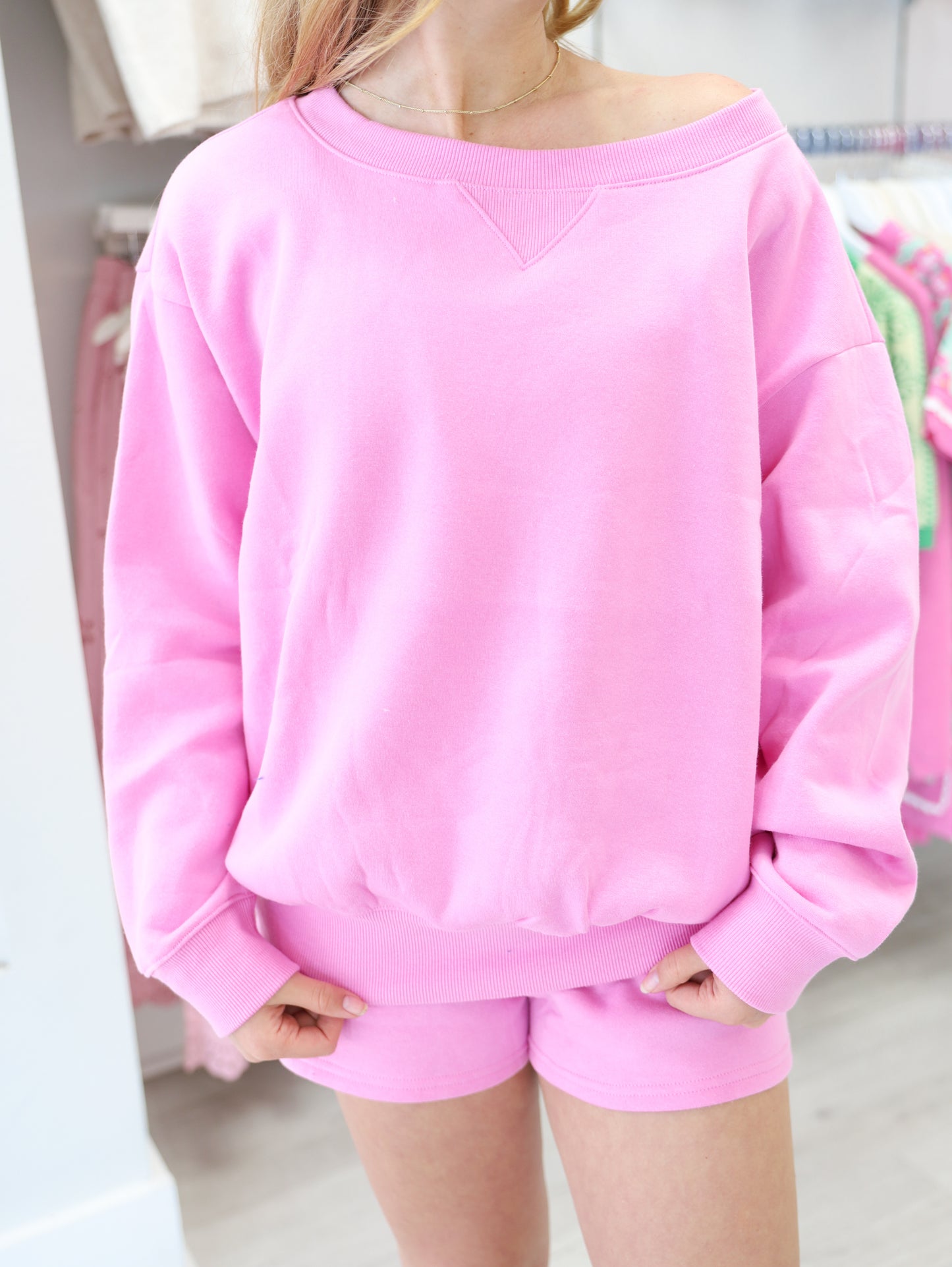 Off the Shoulder Top & Short Set