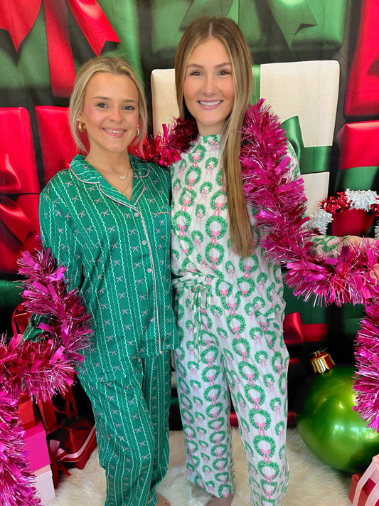 Rosy Wreaths PJ Set