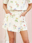 Anna Floral Asymmetric Skort
