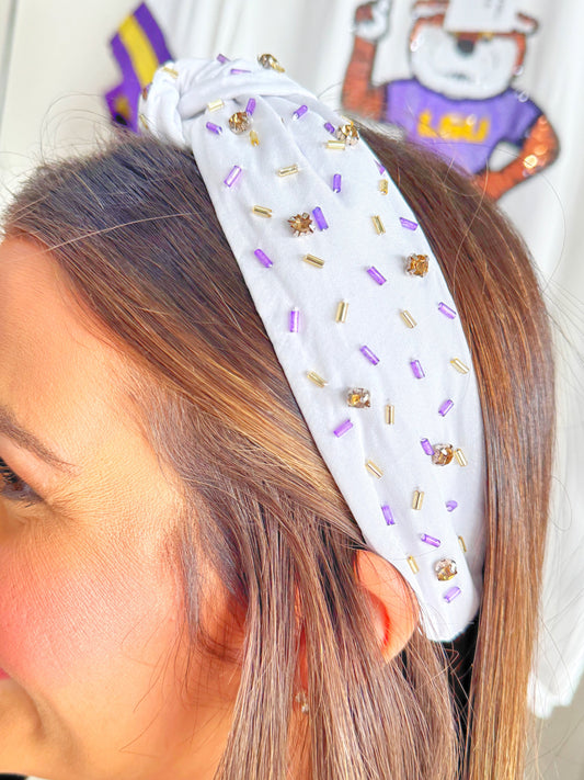 Game Day Beaded Headband