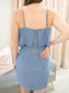 Ruffle Dress With Side Slits