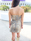 Trinity Tiger Print Strapless Dress