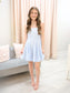 Textured Dot Strapless Dress