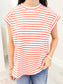 Striped Cap Sleeve Top
