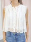 Eyelet Sleeveless Blouse