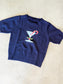 Short Sleeve Martini Glass Sweater