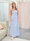 Aubrey Striped Halter Neck Maxi Dress