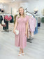 Veronica V-Neck Cap Sleeve Midi Dress
