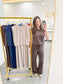 Cici Modal Muscle Top & Elastic Waist Pant Set