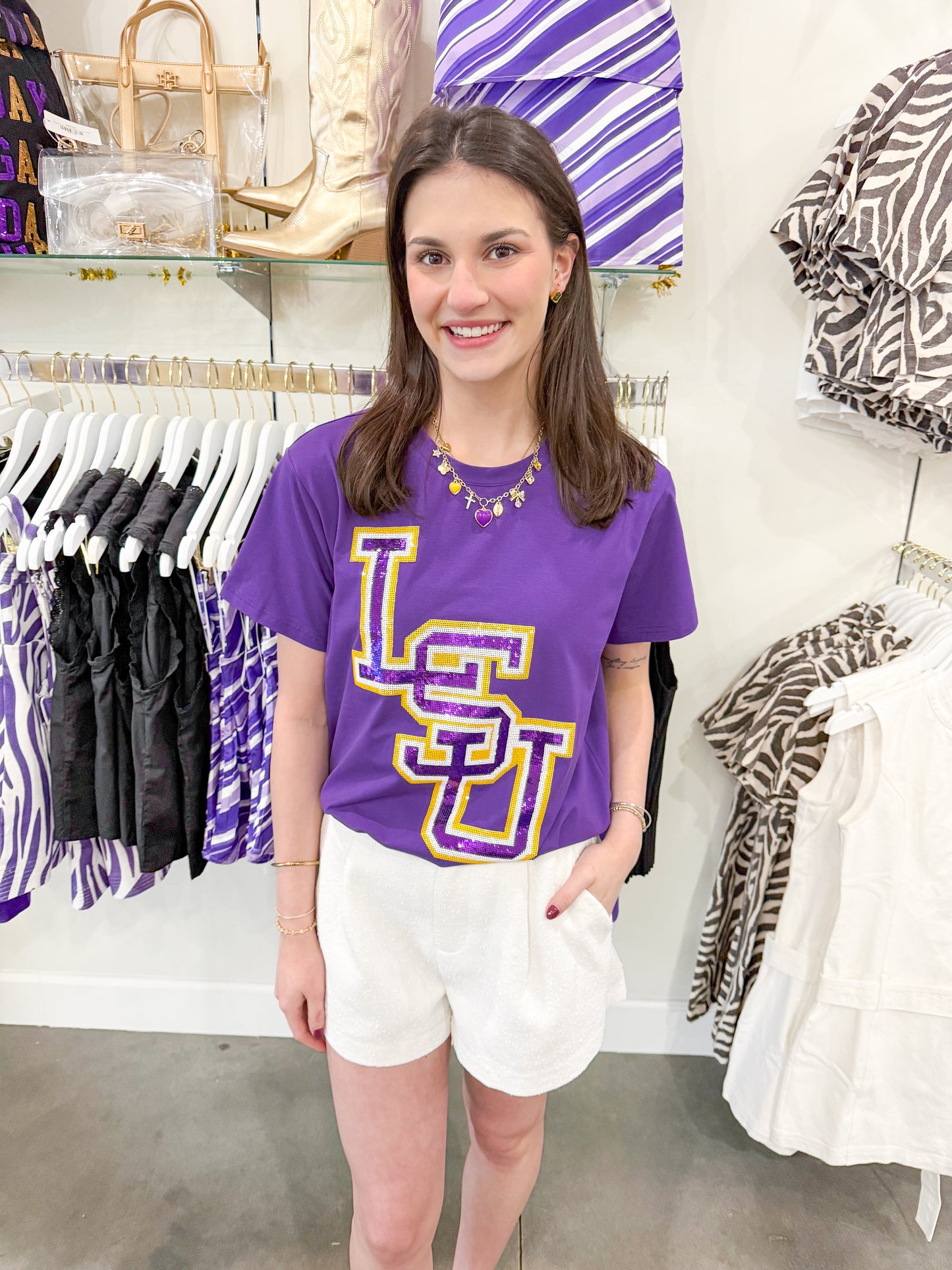 Chaney LSU Classic Logo Tee