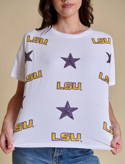 All Over Sequin Boxy Tee