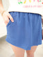 Smocked High Waisted Skort