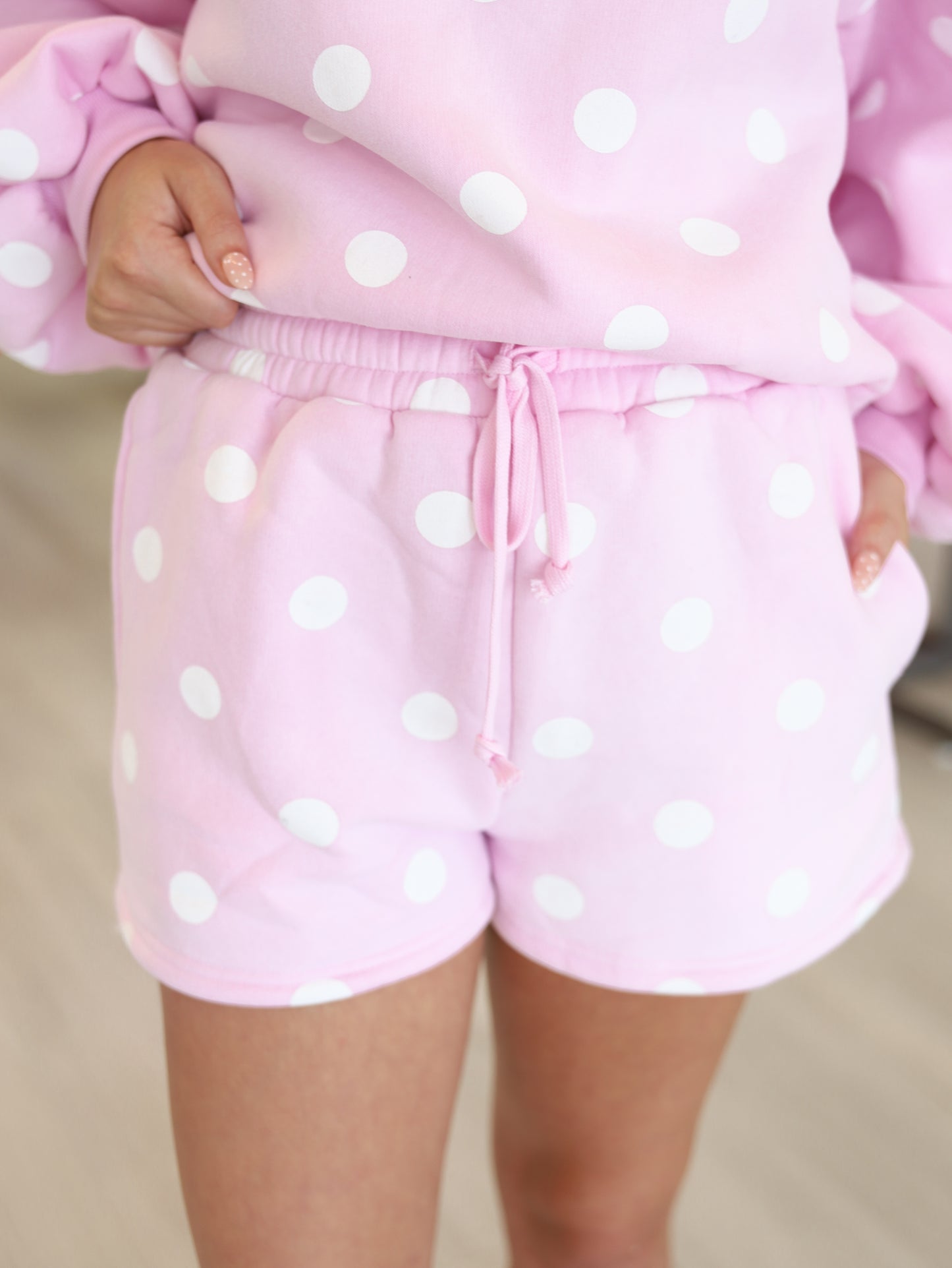 Mabel Polka Dot Fleece Set