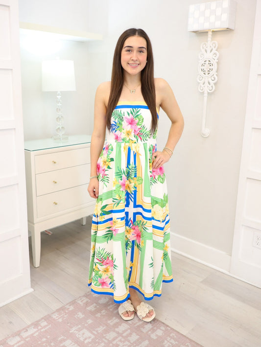 Tropical Midi Dress