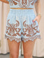 Emilia Embroidered Top & Short Set