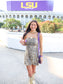 Trinity Tiger Print Strapless Dress
