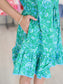 Alina Floral Ruffle Shift Mini Dress