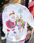 Retro Santa & Reindeer Sweatshirt
