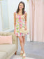 Francesca Mosaic Print Mini Dress