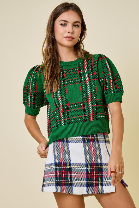 Checkered Plaid Sweater