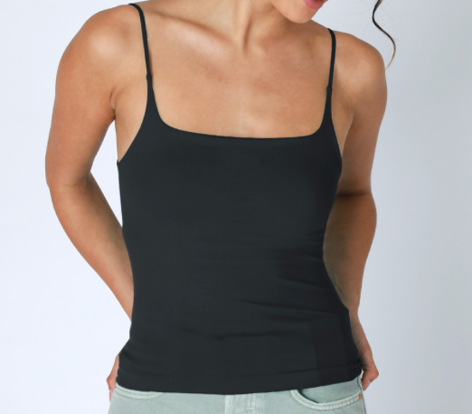 Cami, Square Neck Cami, Smooth Cami, Undergarments, Soft Cami, Layering Piece, Cami Layering Piece, Layering Staple, Square Neck Layering Cami
