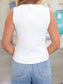 Taylor Embroidered Flag Ribbed Tank
