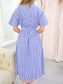 Wilderra Striped Midi Dress