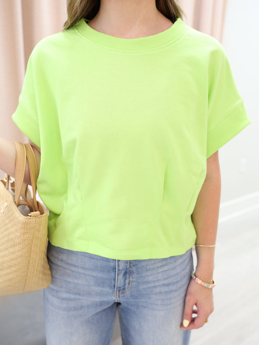 Ribbed Round Neck Top