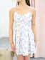 Emily Floral Jacquard Pleated Mini Dress