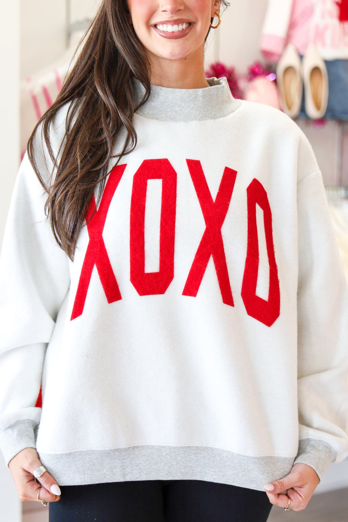 XOXO Reversible Mock Neck