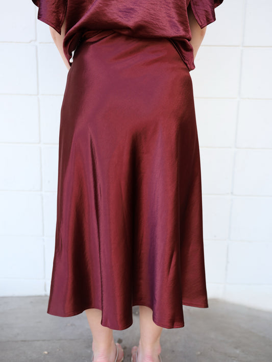 Maria Satin Skirt
