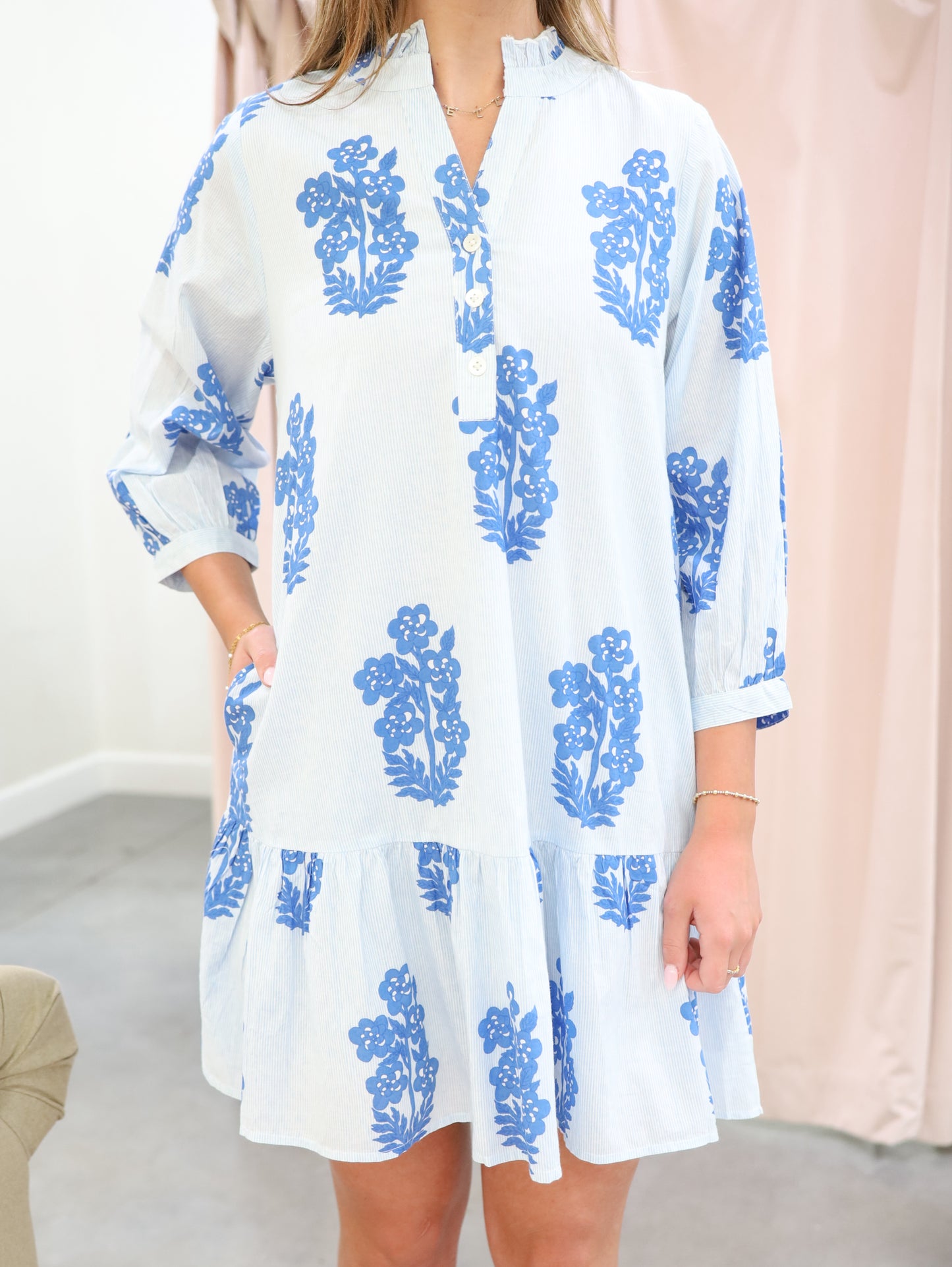 Chelsea Floral Tiered Mini Dress