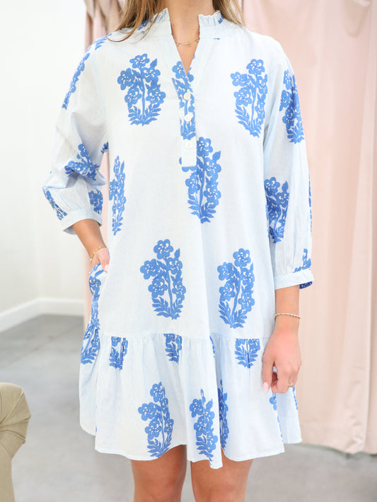 Chelsea Floral Tiered Mini Dress