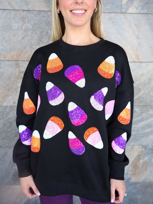 Candy Corn Queen Sweatshirt