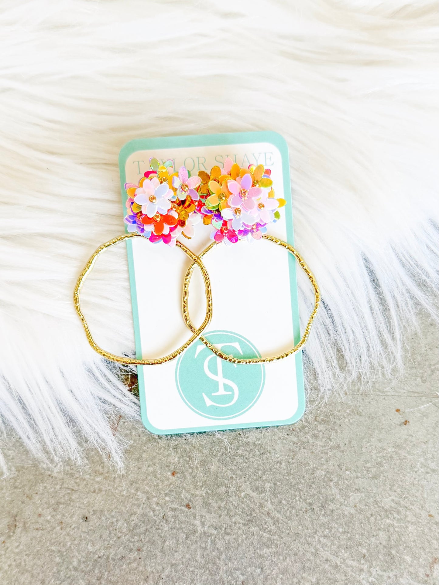 Flower Round Hoops