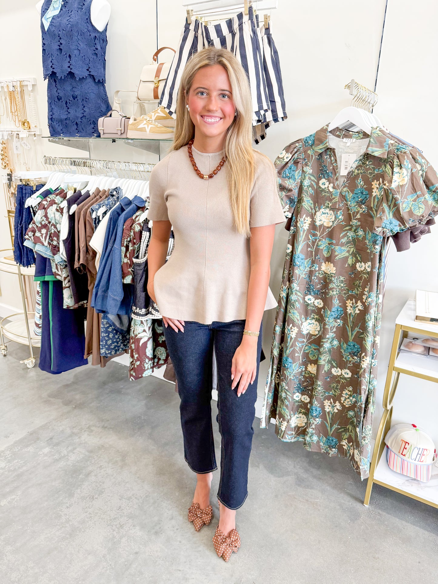 Penny Peplum Top