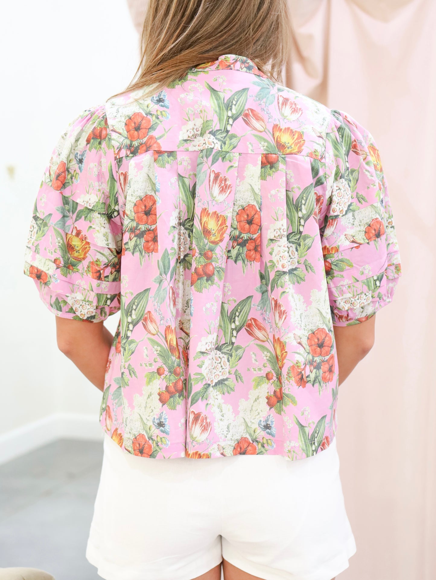 Shelly Floral Button Down Top
