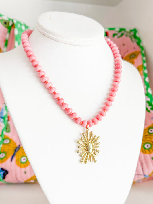 Starburst Beaded Candy Necklace