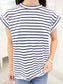 Striped Cap Sleeve Top