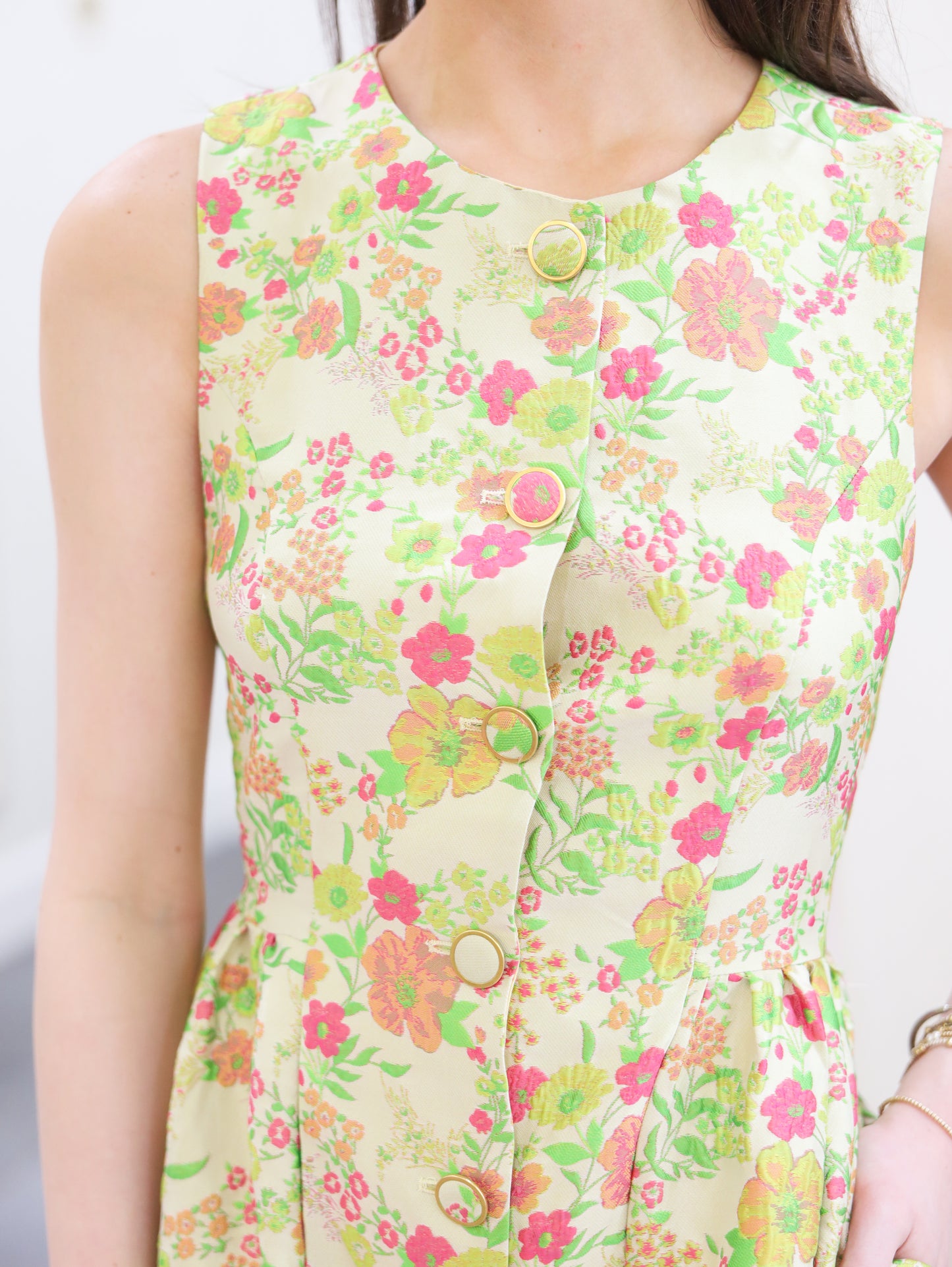 Floral Jacquard Dress