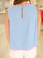 Anne Floral Scalloped Tank