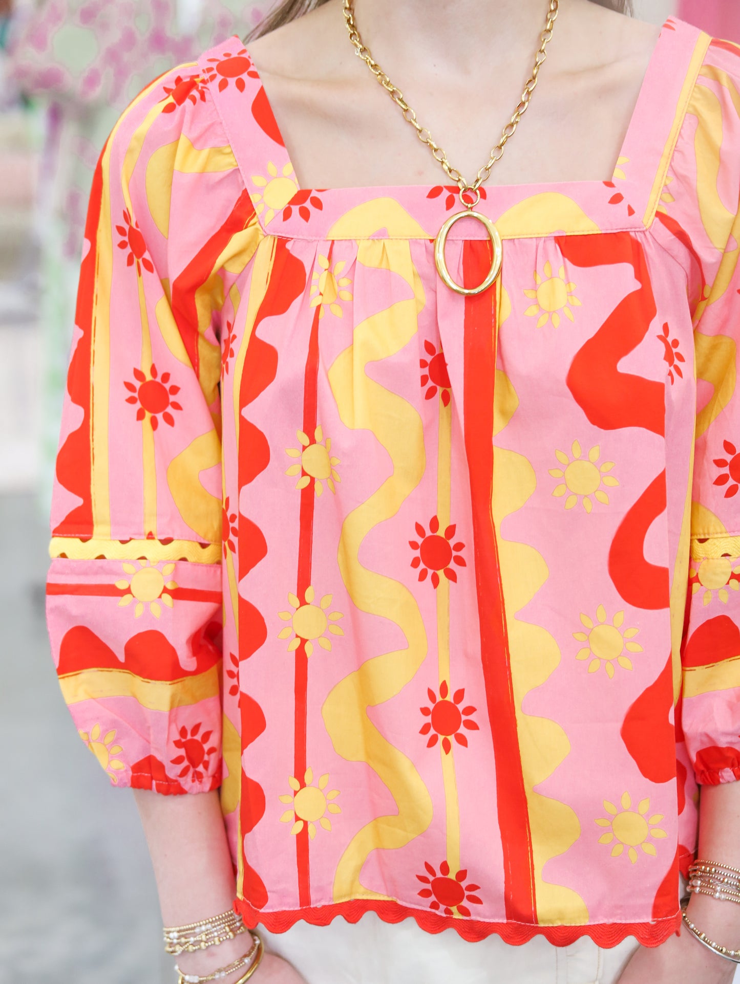 Margo Poplin Ric Rac Top