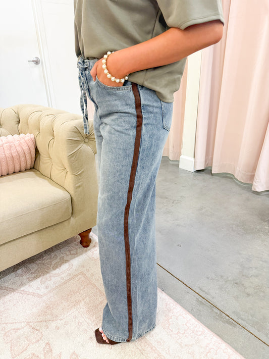 Kellie Side Stripe Drawstring Pants