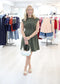 Veronica Pleated Mini Dress