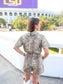 Teagan Tiger Print Short Sleeve Romper