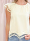 Charlie Cut Out Cap Sleeve Top