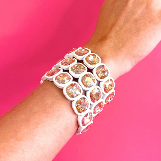Frankie Bracelet White/Tan