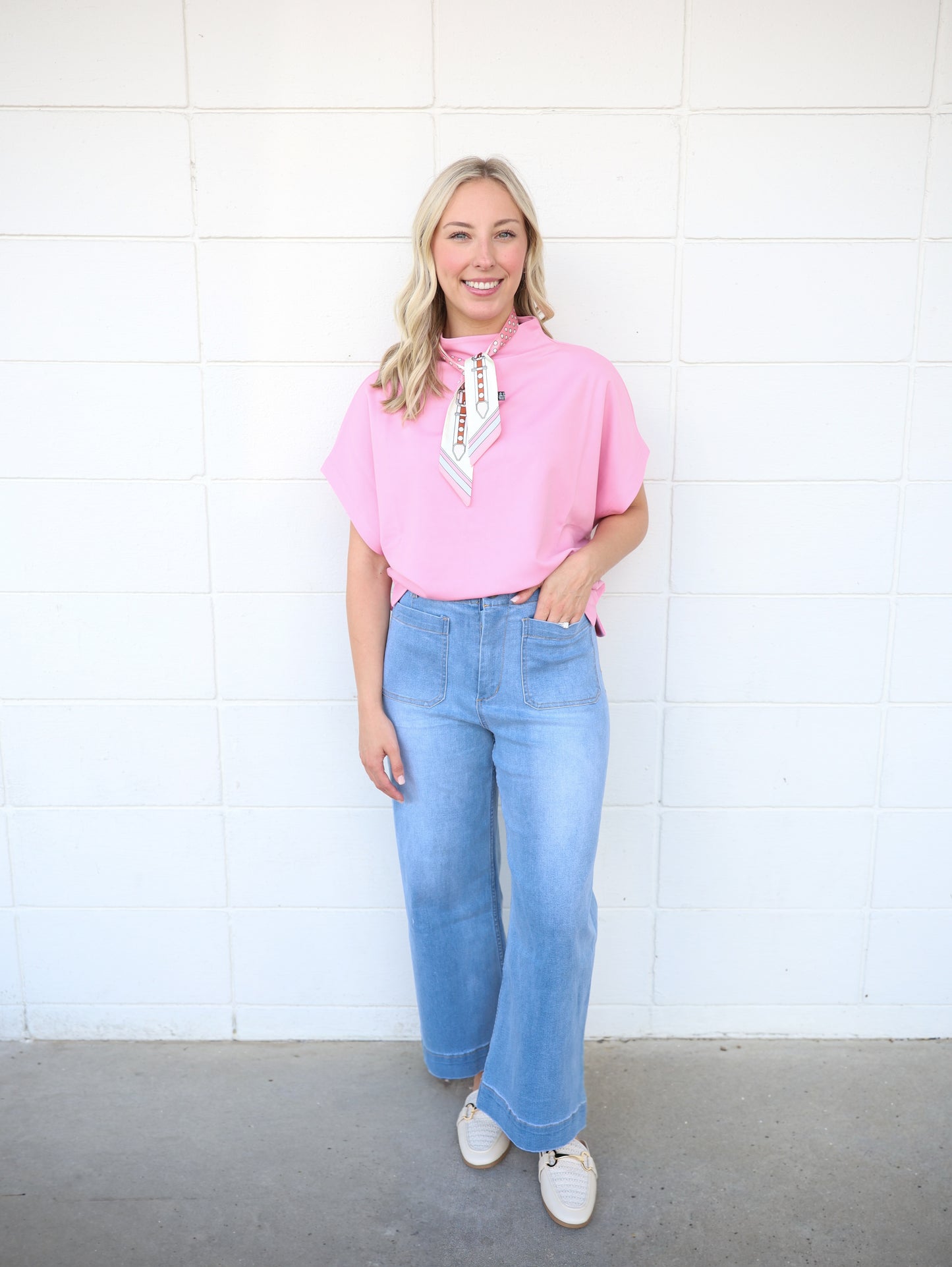 Maren Mock Neck Top