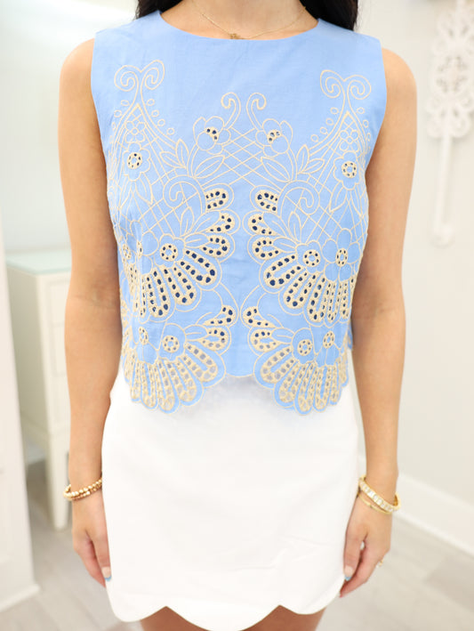 Eyelet Top